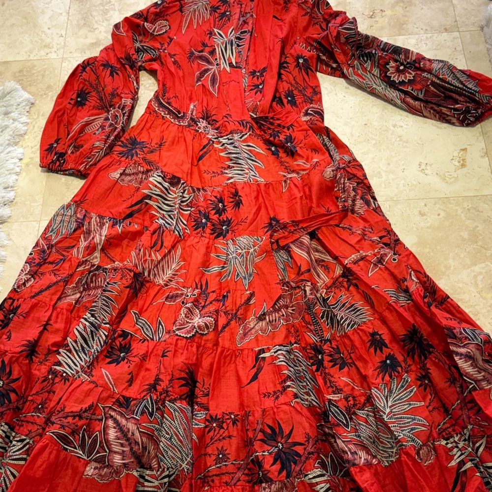 Banana Republic Floral Red Dress